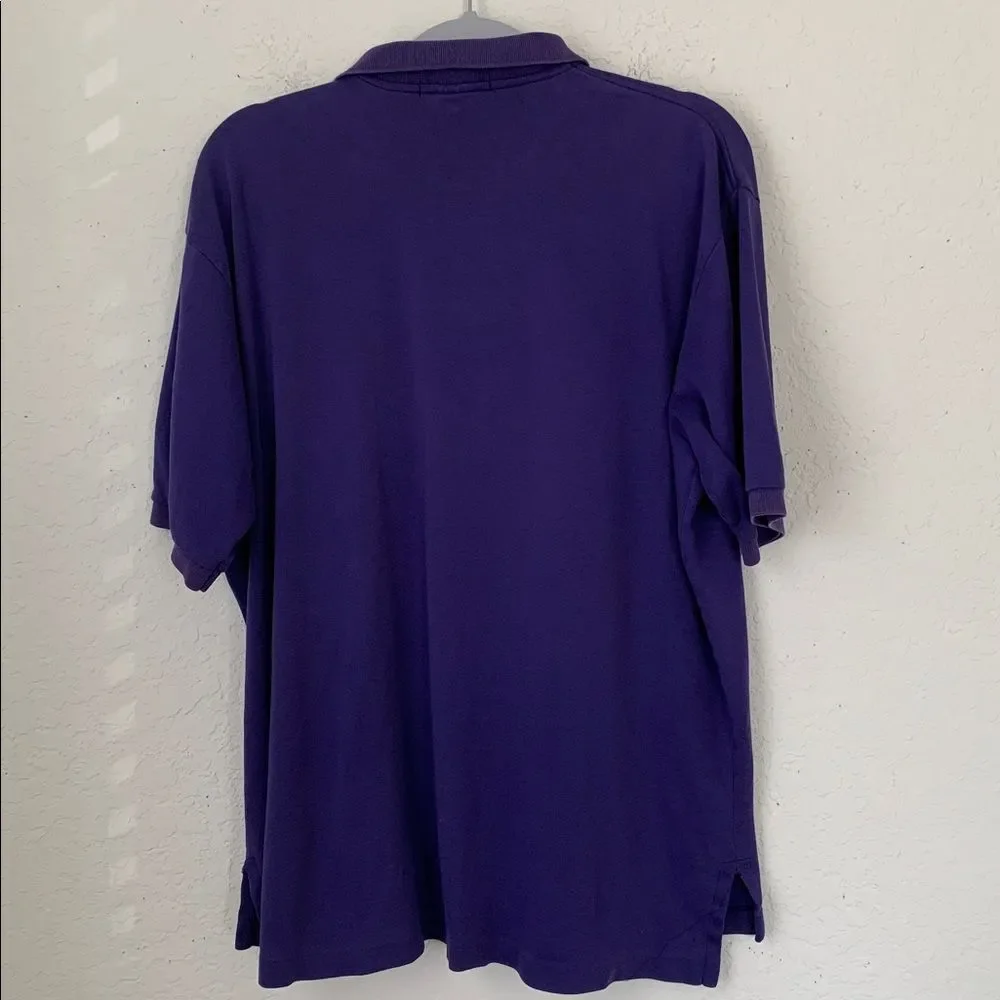 Polo by Ralph Lauren Men's Cotton Polo Shirt in Deep Purple Size XL